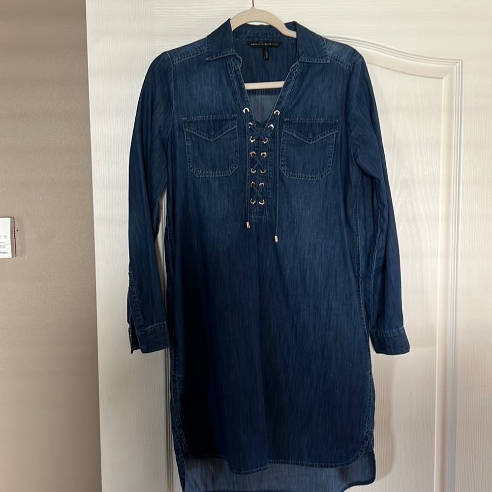 White House, Black Market, denim dress